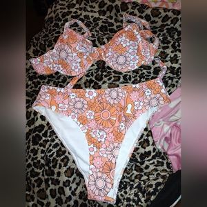 Orange Shein swimsuit